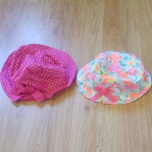 2pc girls beach sun hats